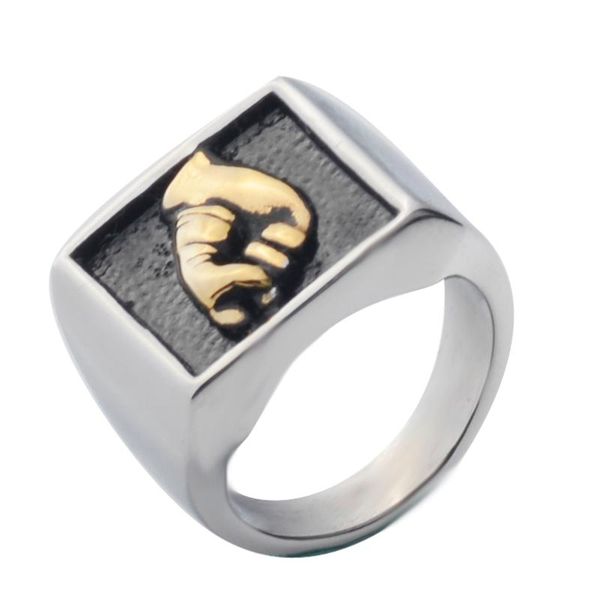 2020 the latest fashion golden ring, fidhting gesture hand stainless steel ring ,ing, Golden;silver 
2020 the latest fashion golden ring, fidhting gesture hand stainless steel ring ,ing, Golden;silver