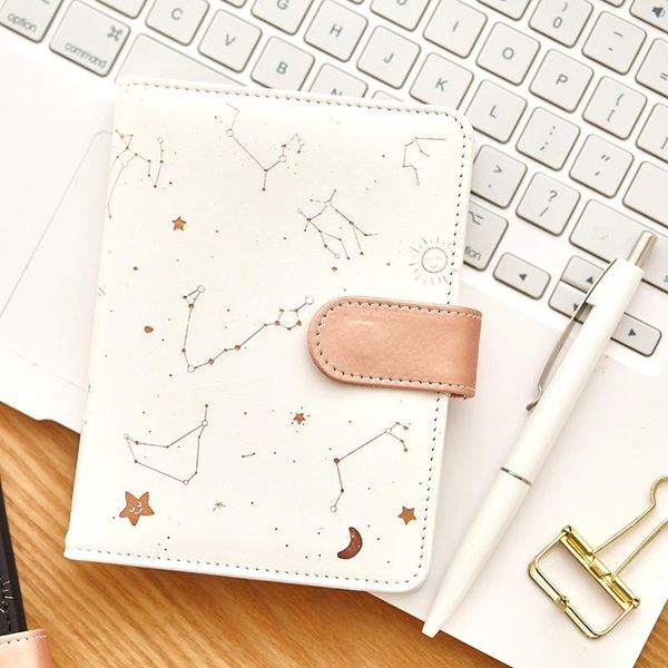 constellation series leather cover buckle personality notebook daily notepad cute stationery office & school supplies, Purple;pink
constellation series leather cover buckle personality notebook daily notepad cute stationery office & school supplies, Purple;pink