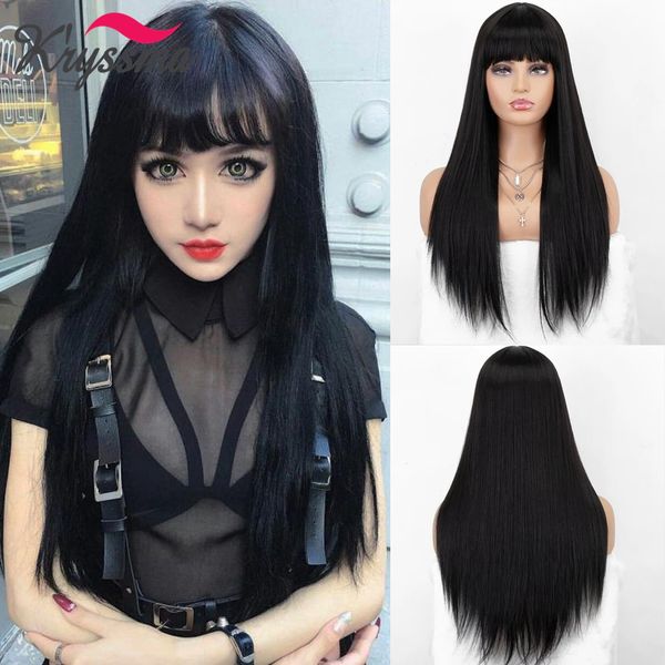 lx brand natural black wig with bangs synthetic long straight wigs for women heat resistant full machine made hair daily wearfactory direct
lx brand natural black wig with bangs synthetic long straight wigs for women heat resistant full machine made hair daily wearfactory direct