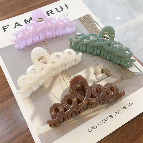 hair accessories claw clamps crown elegant frosted acrylic clips hairpins barrette headwear for women girls
hair accessories claw clamps crown elegant frosted acrylic clips hairpins barrette headwear for women girls