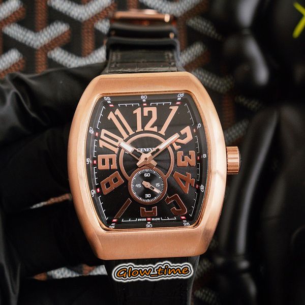 version vanguard v 45 s s6 black dial rose gold steel case mens watch automatic mechanical black leather strap designer sport watches, Slivery;brown
version vanguard v 45 s s6 black dial rose gold steel case mens watch automatic mechanical black leather strap designer sport watches, Slivery;brown