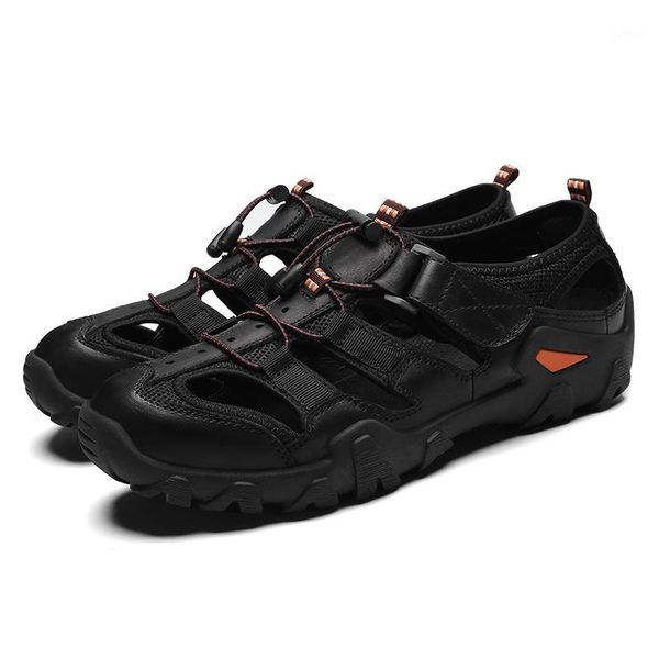 fashion outdoor leather men's sandal summer beach sandalias hombre sandles male sandals sandale homme open shoes men big size 481, Black
fashion outdoor leather men's sandal summer beach sandalias hombre sandles male sandals sandale homme open shoes men big size 481, Black