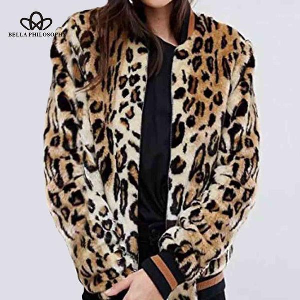bella philosophy autumn women leopard print short coat ladies faux fur zipper pocket outwear female casual thick fashion jacket1, Black;brown
bella philosophy autumn women leopard print short coat ladies faux fur zipper pocket outwear female casual thick fashion jacket1, Black;brown