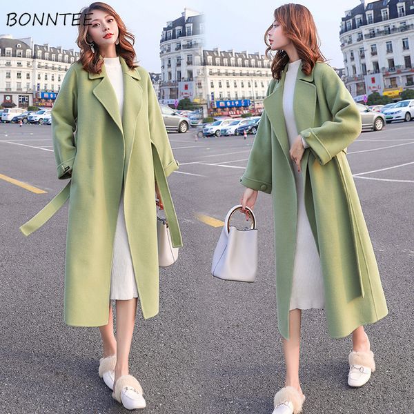 blends women solid winter outwear pockets open stitch korean style long coat harajuku womens adjustable waist chicx1020, Black
blends women solid winter outwear pockets open stitch korean style long coat harajuku womens adjustable waist chicx1020, Black
