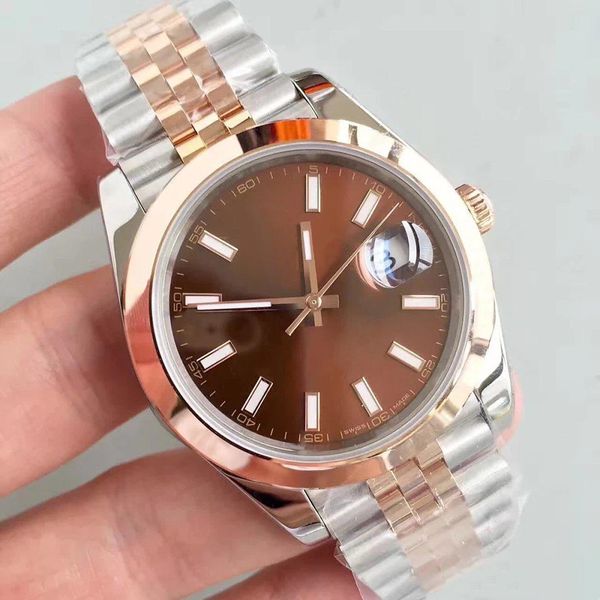 classic watches 41mm sapphire dial self winding movement stainless steel jubilee strap sell mens wristwatch, Slivery;brown
classic watches 41mm sapphire dial self winding movement stainless steel jubilee strap sell mens wristwatch, Slivery;brown