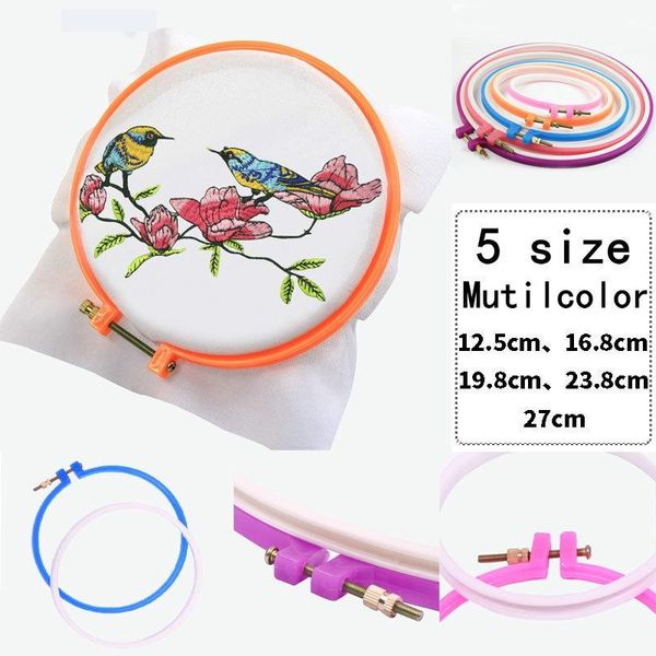 1 pc adjustable embroidery hoop sewing tools plastic cross stitch hoop set embroidery ring frame for women mom gift, Black
1 pc adjustable embroidery hoop sewing tools plastic cross stitch hoop set embroidery ring frame for women mom gift, Black