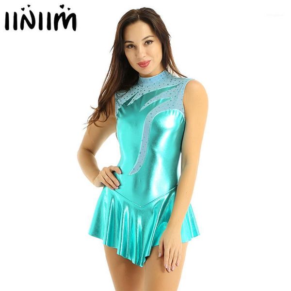 women shiny metallic ballet tutu dress professional skating leotard dance wear stage show costume gymnastics leotard dress1, Black;red
women shiny metallic ballet tutu dress professional skating leotard dance wear stage show costume gymnastics leotard dress1, Black;red