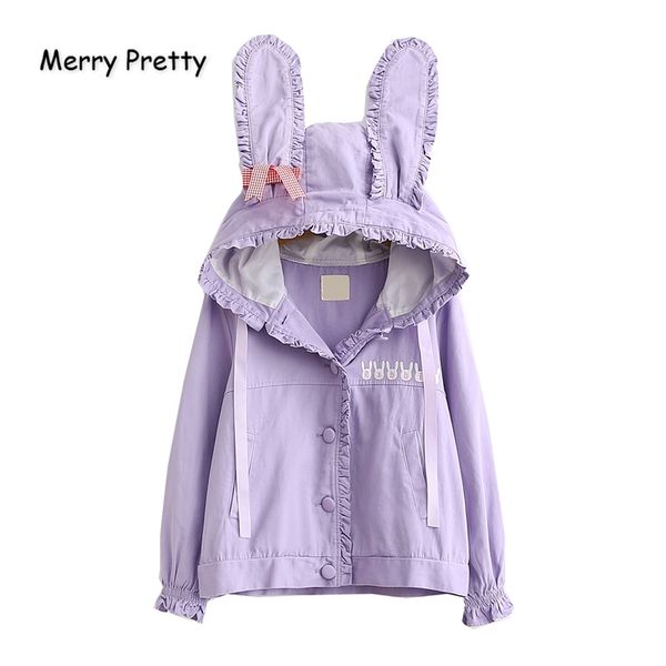 merry pretty women's autumn winter basic jackets ladis rabbit ears embroidery cute jacket single breasted pink outerwear 201017, Black;brown
merry pretty women's autumn winter basic jackets ladis rabbit ears embroidery cute jacket single breasted pink outerwear 201017, Black;brown