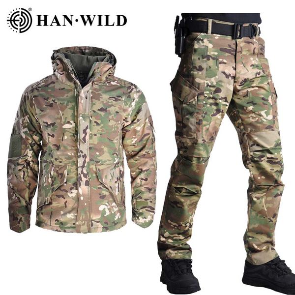 han wild g8 tactical jacket set with pants camouflage military uniform suit us army clothes military uniform combat shirt+pants thick, Blue;black
han wild g8 tactical jacket set with pants camouflage military uniform suit us army clothes military uniform combat shirt+pants thick, Blue;black