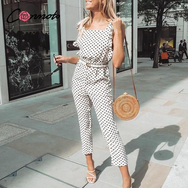 conmoto polka dot ruffles summer 2020 beach jumpsuits women sleeveless beach white chiffon jumpsuit rompers casual romper1, Black;white
conmoto polka dot ruffles summer 2020 beach jumpsuits women sleeveless beach white chiffon jumpsuit rompers casual romper1, Black;white