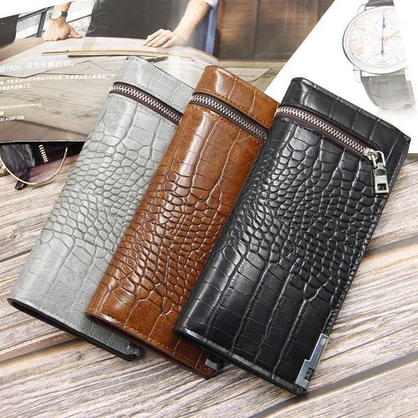 men's wallets casual crocodile pattern long men's zipper clutch card holder vintage style cartera hombre new brand pu leather 191, Red;black
men's wallets casual crocodile pattern long men's zipper clutch card holder vintage style cartera hombre new brand pu leather 191, Red;black