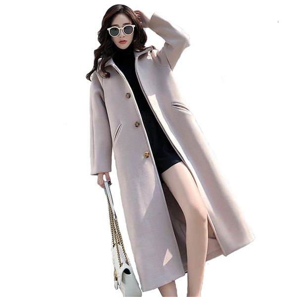 2021 autumn winter women single-breasted long coat thicken wool blends students casual woolen coats h725, Black
2021 autumn winter women single-breasted long coat thicken wool blends students casual woolen coats h725, Black