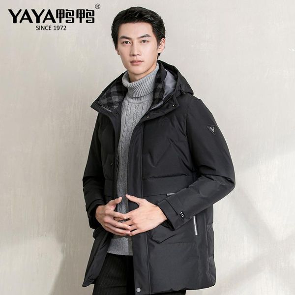 yaya men winter hooded down jacket windbreak male white duck down jacket thick warm outwear, Black
yaya men winter hooded down jacket windbreak male white duck down jacket thick warm outwear, Black