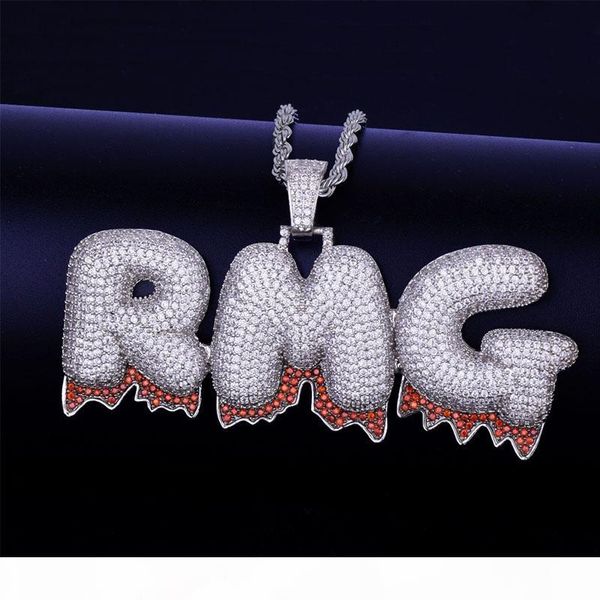 custom name red drip bubble letters pendants necklaces men's zircon hip hop jewelry with 4mm gold silver tennis chain for gift
custom name red drip bubble letters pendants necklaces men's zircon hip hop jewelry with 4mm gold silver tennis chain for gift