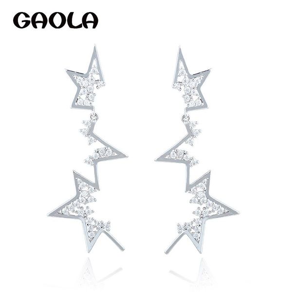 gaola stars symmetrical tassels dangle earring women party cubic zirconia earrings gle5667, Silver
gaola stars symmetrical tassels dangle earring women party cubic zirconia earrings gle5667, Silver