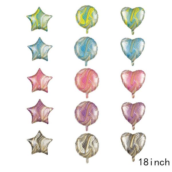 party decoration 5pcs 18inch five-pointed star round aluminum foil balloon agate color series balloons birthday festive decor supplies
party decoration 5pcs 18inch five-pointed star round aluminum foil balloon agate color series balloons birthday festive decor supplies