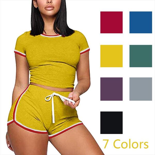 women 2pcs set short sleeve fitness shorts run gym sports clothes suit sweatsuit summer pullover outfit tracksuits, Gray
women 2pcs set short sleeve fitness shorts run gym sports clothes suit sweatsuit summer pullover outfit tracksuits, Gray