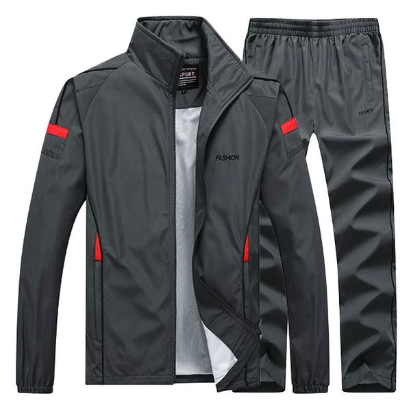 men`s sportswear tracksuit men hoodies 2 pcs set mens sweat suit sweatshirts pants male jogging fitness training suits clothing, Gray
men`s sportswear tracksuit men hoodies 2 pcs set mens sweat suit sweatshirts pants male jogging fitness training suits clothing, Gray