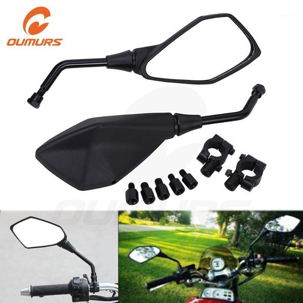 oumurs 10mm motorcycle convex mirrors black with adapter mount holders bracket clamp 7/8" fits for scooter e-bike electrombile1
oumurs 10mm motorcycle convex mirrors black with adapter mount holders bracket clamp 7/8" fits for scooter e-bike electrombile1