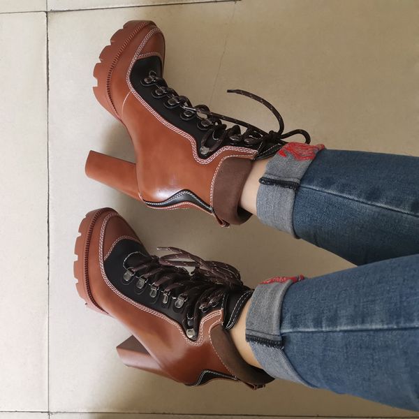perixir spring autumn fashion platform ankle boots women 12cm thick heel platform boots ladies worker boots black brown shoes 201021
perixir spring autumn fashion platform ankle boots women 12cm thick heel platform boots ladies worker boots black brown shoes 201021
