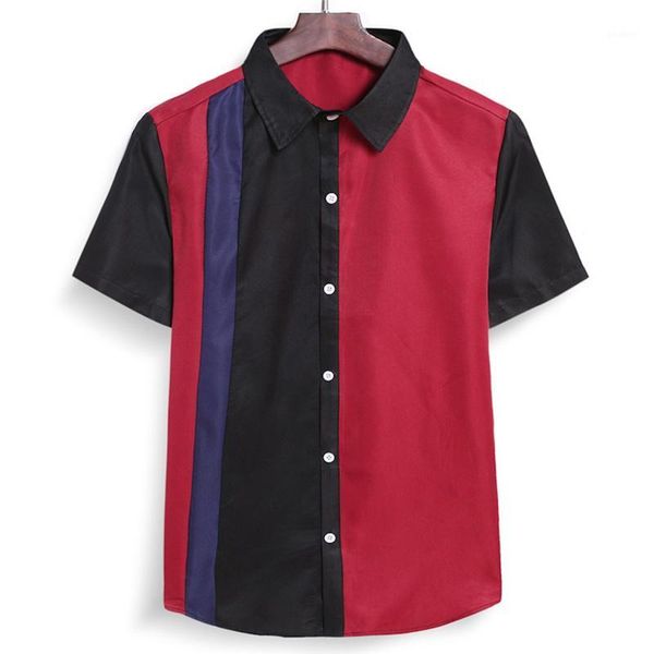 short sleeve male shirt polyester blouse men's summer casual fashion color collision short sleeve thin shirt blouse 20201, White;black
short sleeve male shirt polyester blouse men's summer casual fashion color collision short sleeve thin shirt blouse 20201, White;black