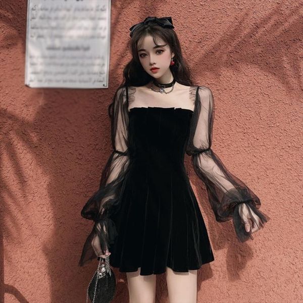 women summer mesh dress see through puff sleeve sundress long sleeve dresses drop shipping good quality, Black;gray
women summer mesh dress see through puff sleeve sundress long sleeve dresses drop shipping good quality, Black;gray