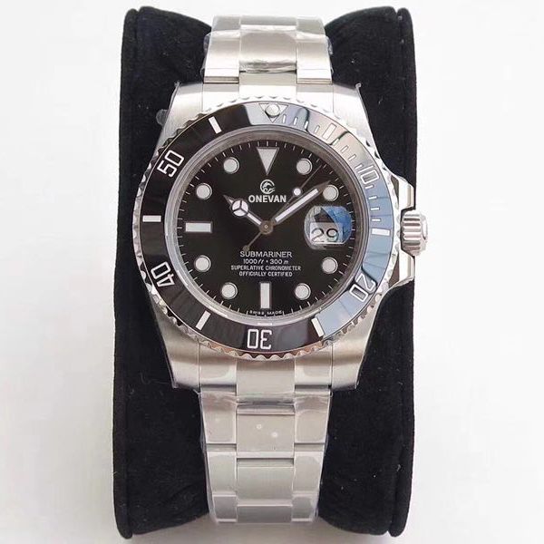 u1 factory mens watch life waterproof 116610 automatic mechanical sapphire glass ceramic bezel stainless with glide lock men watches, Slivery;brown
u1 factory mens watch life waterproof 116610 automatic mechanical sapphire glass ceramic bezel stainless with glide lock men watches, Slivery;brown