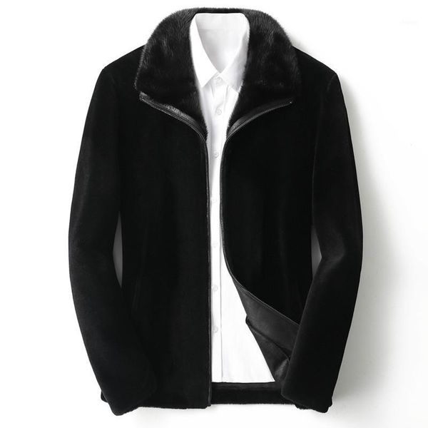 100% wool real fur coat men autumn winter male jacket collar plus size 5xl 2020 casacos homens pph24511, Black
100% wool real fur coat men autumn winter male jacket collar plus size 5xl 2020 casacos homens pph24511, Black