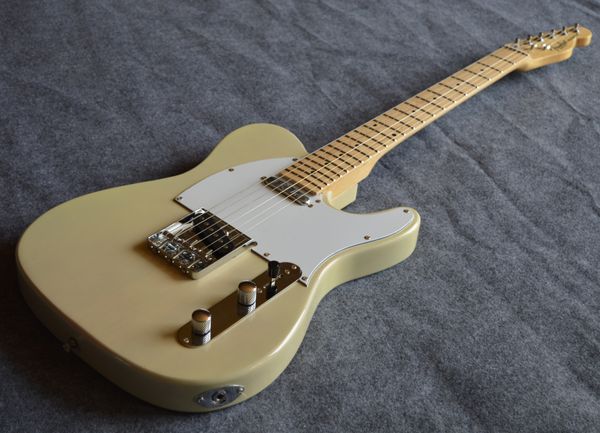 custom telecaster electric guitar body basswood maple fingerboard , color cream white pickguard
custom telecaster electric guitar body basswood maple fingerboard , color cream white pickguard