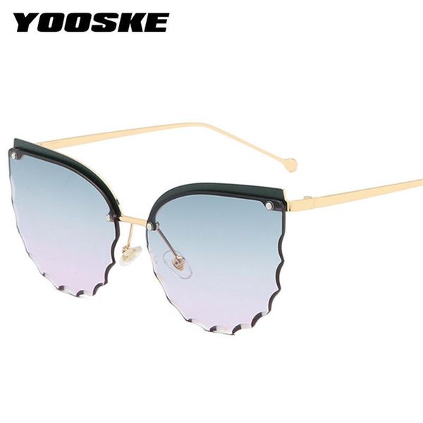 sunglasses yooske 2021 ladies butterfly wave sun glasses women trimming eyeglasses metal frame reimless sunglass eyewears, White;black
sunglasses yooske 2021 ladies butterfly wave sun glasses women trimming eyeglasses metal frame reimless sunglass eyewears, White;black