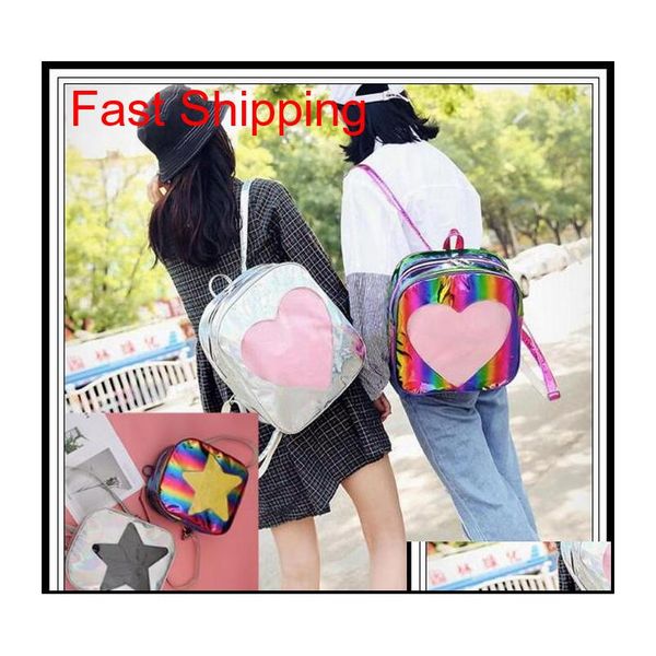 4 styles love heart shape backpack shoulder school bags for teenage girls ita bag pvc transparent laser holograph outdoor bags cca9868 etpt
4 styles love heart shape backpack shoulder school bags for teenage girls ita bag pvc transparent laser holograph outdoor bags cca9868 etpt