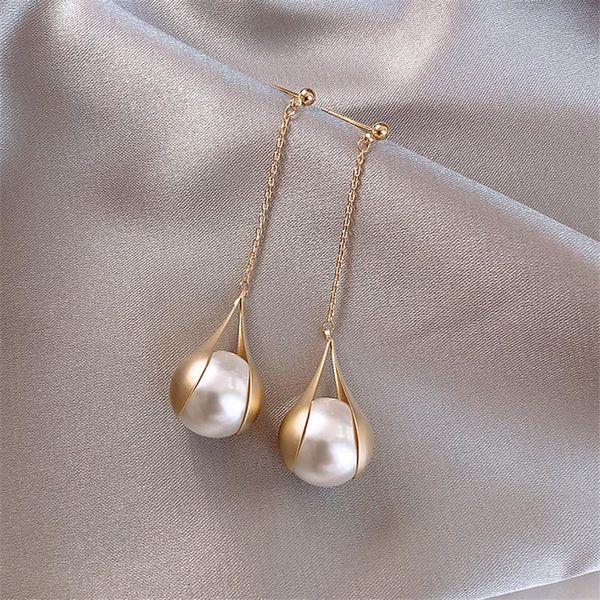 dangle & chandelier vintage elegant imitation pearl gold long drop for woman earrings korean tassel statement female 2021 jewelry gifts, Silver
dangle & chandelier vintage elegant imitation pearl gold long drop for woman earrings korean tassel statement female 2021 jewelry gifts, Silver