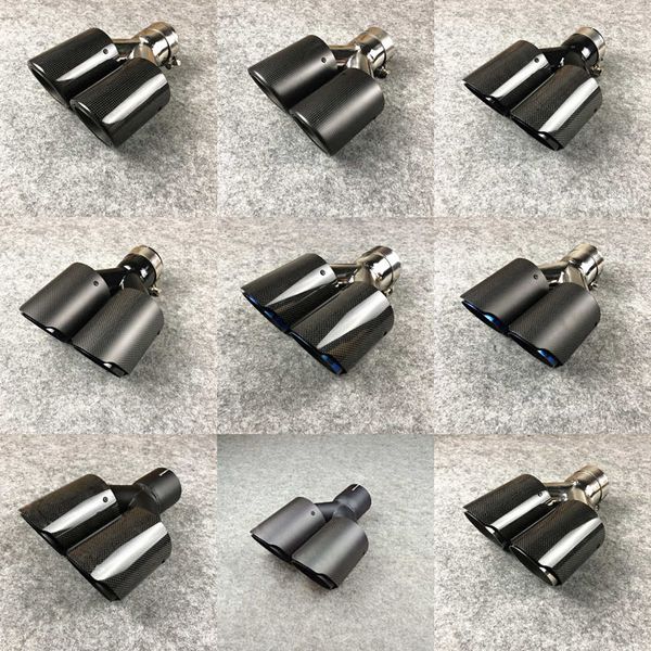 one piece carbon fiber 10 colors nozzles muffler car universal accessories stainless steel exhaust pipes double outlet tailpipe
one piece carbon fiber 10 colors nozzles muffler car universal accessories stainless steel exhaust pipes double outlet tailpipe