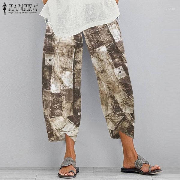women's pants & capris 2021 summer vintage trousers zanzea women elastic waist harem retro floral printing pantalon cotton linen pocket, Black;white
women's pants & capris 2021 summer vintage trousers zanzea women elastic waist harem retro floral printing pantalon cotton linen pocket, Black;white
