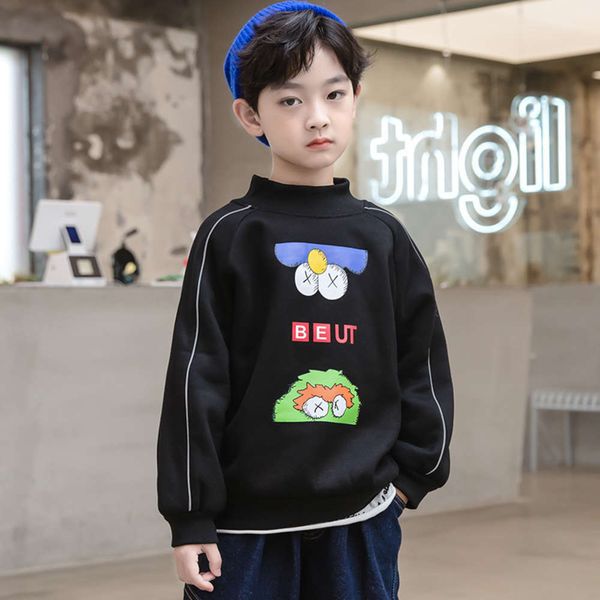 layer winter double new plush boys' thickened sweater 2020 korean children's cartoon pullover 8y5z, Black
layer winter double new plush boys' thickened sweater 2020 korean children's cartoon pullover 8y5z, Black