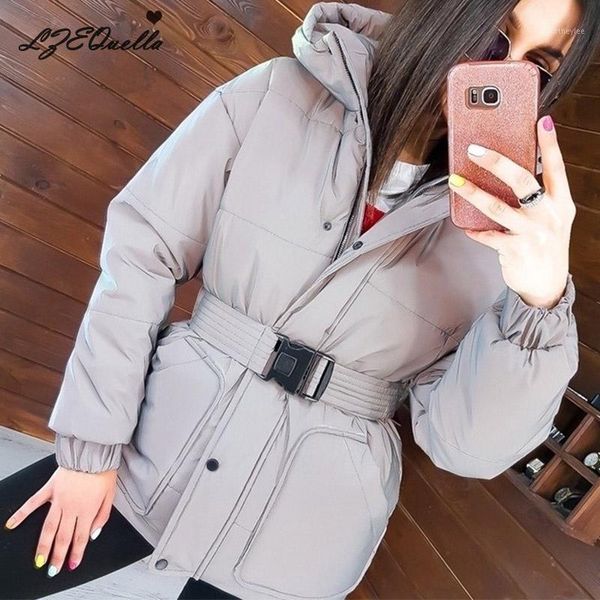 lzequella women's winter coat 2020 korean style hooded belt winter jacket women thick cotton slim long jackets clothing nz26981, Black
lzequella women's winter coat 2020 korean style hooded belt winter jacket women thick cotton slim long jackets clothing nz26981, Black