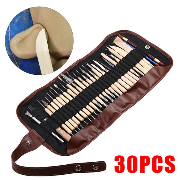 14/30pcs diy pottery ceramic hand tools woodwork sculpting tool kit with bags wood clay art crafts modeling carve q1106
14/30pcs diy pottery ceramic hand tools woodwork sculpting tool kit with bags wood clay art crafts modeling carve q1106