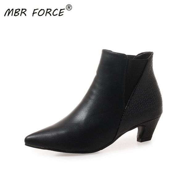 mbr force women rubber flock pu boots winter warm shoe retro pointed toe ankle pump mid heels female boots botas mujer footwear, Black
mbr force women rubber flock pu boots winter warm shoe retro pointed toe ankle pump mid heels female boots botas mujer footwear, Black