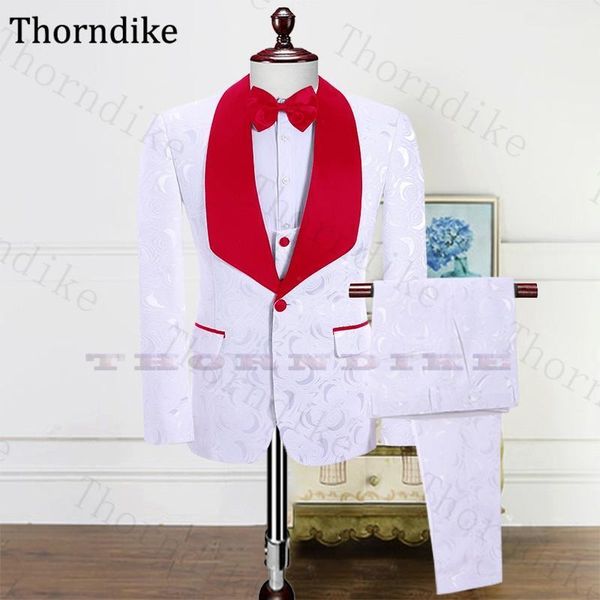 thorndike shawl lapel red shawl lapel white blazer set with pants elegant single button men's wedding suit slim fit groom tuxedo1, White;black
thorndike shawl lapel red shawl lapel white blazer set with pants elegant single button men's wedding suit slim fit groom tuxedo1, White;black