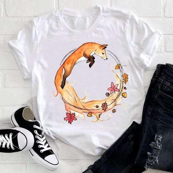 women short sleeve 4xl plus size flower kawaii cute fox animal clothes ladies graphic print tee tshirt female t-shirt, White
women short sleeve 4xl plus size flower kawaii cute fox animal clothes ladies graphic print tee tshirt female t-shirt, White