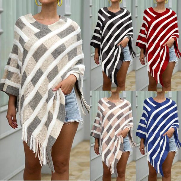 women's jackets autumn winter coat women casual fashion knitted cashmere poncho capes shawl cardigans sweater w1028, Black;brown
women's jackets autumn winter coat women casual fashion knitted cashmere poncho capes shawl cardigans sweater w1028, Black;brown