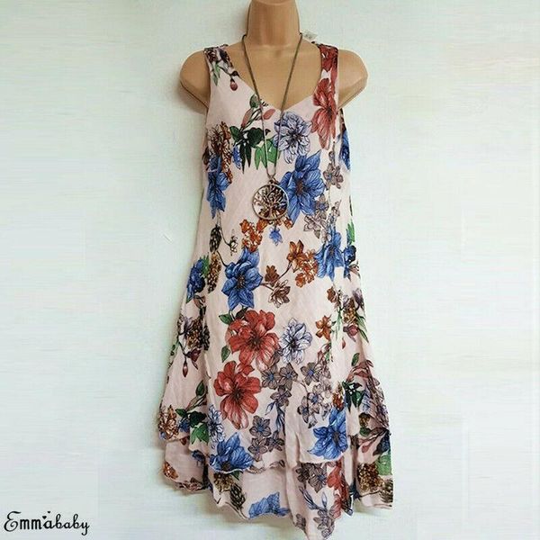 2019 summer new women floral print v cut sleeveless boho style short beach sundress casual double layers dress vestido plus size1, Black;gray
2019 summer new women floral print v cut sleeveless boho style short beach sundress casual double layers dress vestido plus size1, Black;gray
