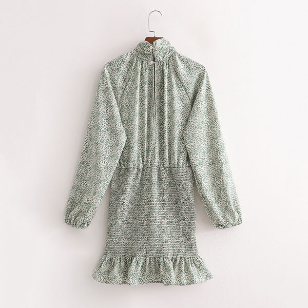 2021 new womens floral print green spring dress full sleeve turtleneck high street clothing summer tdb9, Black;gray
2021 new womens floral print green spring dress full sleeve turtleneck high street clothing summer tdb9, Black;gray