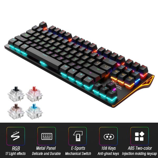 keyboards wired mechanical keyboard english layout 87-keys backlit anti-ghosting gaming blue/black/tawny/red switch
keyboards wired mechanical keyboard english layout 87-keys backlit anti-ghosting gaming blue/black/tawny/red switch