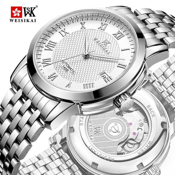 wristwatches weisikai automatic mechanical watch men mens waterproof watches luminous stainless steel relogio masculino1, Slivery;brown
wristwatches weisikai automatic mechanical watch men mens waterproof watches luminous stainless steel relogio masculino1, Slivery;brown