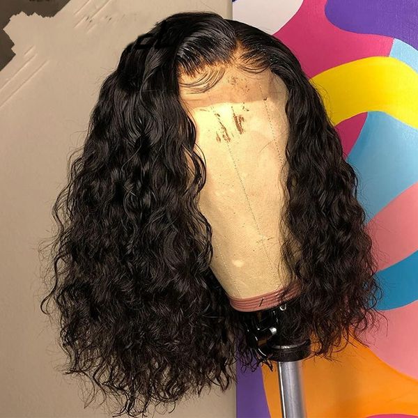brazilian water wave short bob 4x4 closure wig human hair lace frontal wavy curly bob wigs for women pre plucked lace wig, Black;brown
brazilian water wave short bob 4x4 closure wig human hair lace frontal wavy curly bob wigs for women pre plucked lace wig, Black;brown