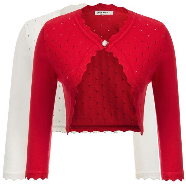 women shrug 3 4 sleeve flat knitted one button bolero party wedding solid cropped slim hollow out knitting coat jacket sweater, White;black
women shrug 3 4 sleeve flat knitted one button bolero party wedding solid cropped slim hollow out knitting coat jacket sweater, White;black