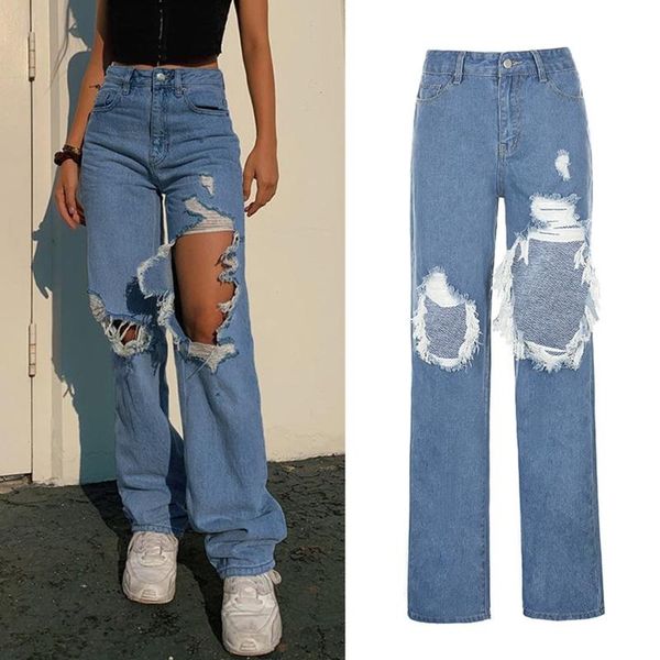 women's pants & capris women high waist wide leg straight jeans asymmetric ripped hole long harajuku hip hop casual loose denim trouser, Black;white
women's pants & capris women high waist wide leg straight jeans asymmetric ripped hole long harajuku hip hop casual loose denim trouser, Black;white