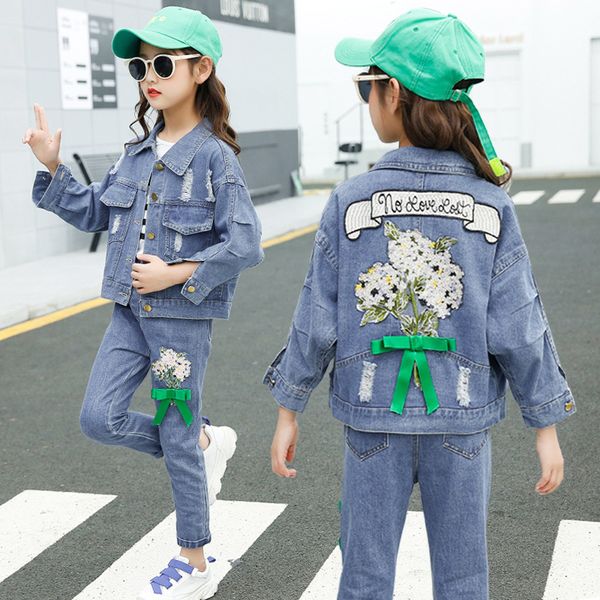 fashion kids jackets for girls spring autumn baby denim jacket flower embroidery outerwear coats for teenagers children clothing 201109, Blue;gray
fashion kids jackets for girls spring autumn baby denim jacket flower embroidery outerwear coats for teenagers children clothing 201109, Blue;gray