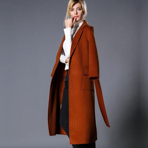 women s winter coat coffee double sided wool cashmere outwear 2020 autumn plus size ladies trench coats jackets long ship, Black
women s winter coat coffee double sided wool cashmere outwear 2020 autumn plus size ladies trench coats jackets long ship, Black